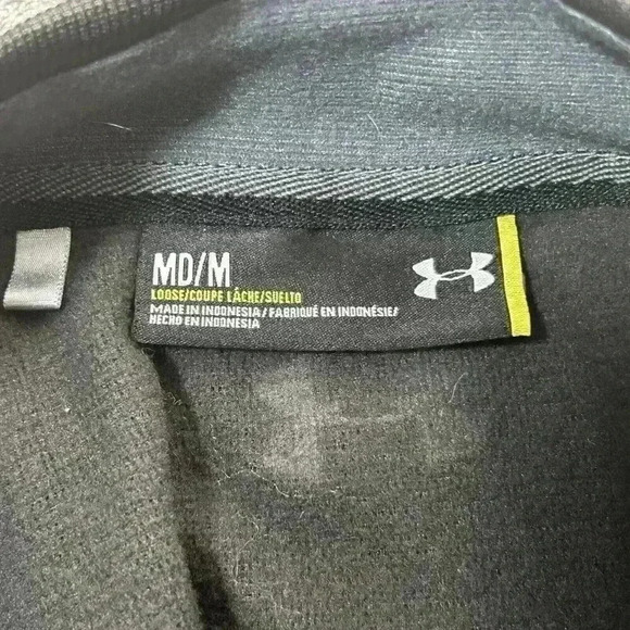 Under Armour Vest Mens Medium Colorado State Full Zip Loose Fit Heather Gray - Picture 6 of 8